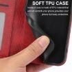 Xiaomi 14 Ultra Red Magnetic Leather Phone Case - Cubic Grid Calf Texture - 7