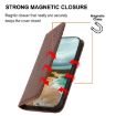 Xiaomi 14 Ultra Brown Magnetic Leather Phone Case - Calf Texture - 6