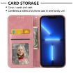 Xiaomi 14 Ultra Rose Gold Magnetic Leather Phone Case - Calf Texture - 4