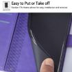 Infinix GT 30 Pro Purple 3D Embossed Flip Leather Crossbody Case - 6