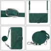 Tecno Camon 40 Premier Dark Green 3D Embossed Leather Flip Case - 3
