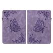 Samsung Galaxy Tab S5e T720/T725 Purple Butterfly Flower Leather Case - 2