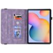 Samsung Galaxy Tab S5e T720/T725 Purple Butterfly Flower Leather Case - 3
