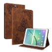 Samsung Galaxy Tab S2 9.7 T810 T815 Brown Butterfly Flower Case - 1