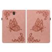 Samsung Galaxy Tab S4 10.5 SM-T830 Rose Gold Butterfly Leather Case - 3