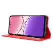 OPPO A5x 4G/5G Global Red Leather Phone Case with Magnetic Buckle - 5