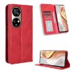 Ulefone Note 17 Pro Red Leather Phone Case with Magnetic Buckle Retro Texture - 1