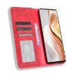 Ulefone Note 17 Pro Red Leather Phone Case with Magnetic Buckle Retro Texture - 4