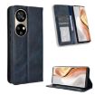 Ulefone Note 17 Pro Blue Leather Phone Case with Magnetic Buckle Retro Design - 1