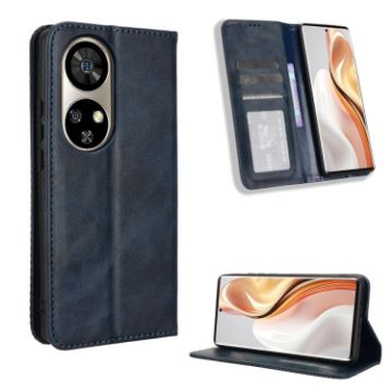 Ulefone Note 17 Pro Blue Leather Phone Case with Magnetic Buckle Retro Design - 1