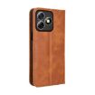 Ulefone Note 18 Ultra Leather Phone Case, Magnetic Buckle, Brown Retro - 3