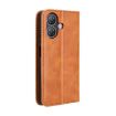 Ulefone Note 21 Leather Phone Case - Magnetic Buckle, Retro Texture, Brown - 3