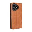 Ulefone Note 19 Brown Leather Phone Case with Magnetic Buckle Retro Texture - 3