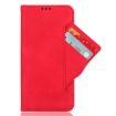 OPPO A5x 4G/5G Leather Phone Case Red - Card Slots, Calf Texture - 5