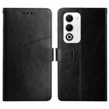 OPPO A5 5G Black Y-Pattern Flip Leather Phone Case - Global Version - 1