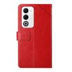 OPPO A5 5G Red Y-Pattern Flip Leather Phone Case - Global Version - 3