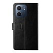 OPPO A5x 4G/5G Global Y-Pattern Flip Leather Case - Black - 3