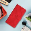 OPPO A5x 4G/5G Global Red Embossed Leather Phone Case - 2