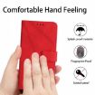 OPPO A5x 4G/5G Global Red Embossed Leather Phone Case - 6