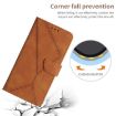 OPPO A5x 4G/5G Global Brown Embossed Leather Phone Case - 5