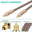 20m EMK Gold-plated TV Digital Audio Optical Fiber Cable OD6.0mm - 5
