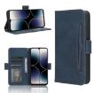 Ulefone Note 16 Pro Blue Leather Phone Case with Card Slots - 1