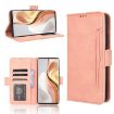 Ulefone Note 17 Pro Pink Leather Phone Case with Card Slots - 1