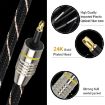 3m EMK OD6.0mm Square to Round Port Set-top Box Optical Audio Cable - 4