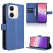 OPPO A5x 4G/5G Global Diamond Texture Leather Case - Blue - 1