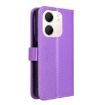 OPPO A5x 4G/5G Global Leather Phone Case - Diamond Texture, Purple - 3