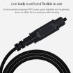 10m EMK OD4.0mm Square to Square Digital Audio Optical Cable (Black) - 7