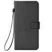 Ulefone Note 15 Black Leather Phone Case - Diamond Texture Cover - 2