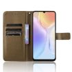 Ulefone Note 20 Pro Brown Leather Phone Case with Diamond Texture - 4