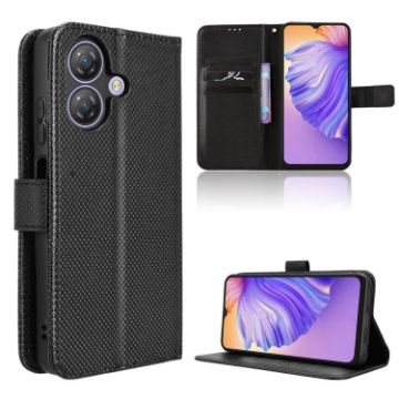 Ulefone Note 21 Black Diamond Texture Leather Phone Case - 1