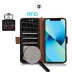 For Honor 400 Pro Global Crocodile Cowhide Leather Phone Case Black - 4
