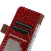 For Honor 400 Pro Red Crocodile Cowhide Leather Phone Case 160.8mm - 6