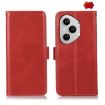 For Honor 400 Pro Red Leather Phone Case - Crazy Horse Cowhide 160.8mm - 1