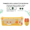 QW05 Mixed Color 2.4G Wireless Keyboard Mouse Set - Brown Portable - 3