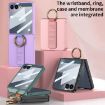Samsung Galaxy Z Flip7 5G Shockproof Case with Ring Strap - Green - 2
