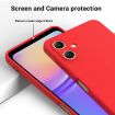 Samsung Galaxy A07 4G Red Liquid Silicone Dropproof Phone Case - 4