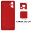 Samsung Galaxy A07 4G Red Liquid Silicone Dropproof Phone Case - 6