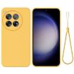 OnePlus 12 Yellow Silicone Shockproof Phone Case - Pure Color - 1