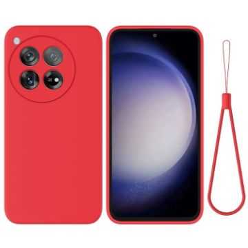 OnePlus 12R/Ace 3 5G Red Liquid Silicone Shockproof Phone Case - 1