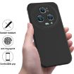 For Honor Magic5 Pro Black Liquid Silicone Dropproof Full Coverage Case - 2