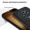 For Honor Magic5 Pro Black Liquid Silicone Dropproof Full Coverage Case - 3