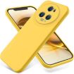 For Honor Magic5 Pro Yellow Liquid Silicone Dropproof Phone Case - 1