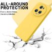 For Honor Magic5 Pro Yellow Liquid Silicone Dropproof Phone Case - 4