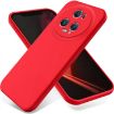 For Honor Magic5 Pro Red Liquid Silicone Dropproof Phone Case - 1