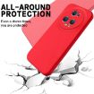 For Honor Magic5 Pro Red Liquid Silicone Dropproof Phone Case - 4