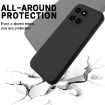 For Honor X6a Black Liquid Silicone Dropproof Full Coverage Phone Case - 4